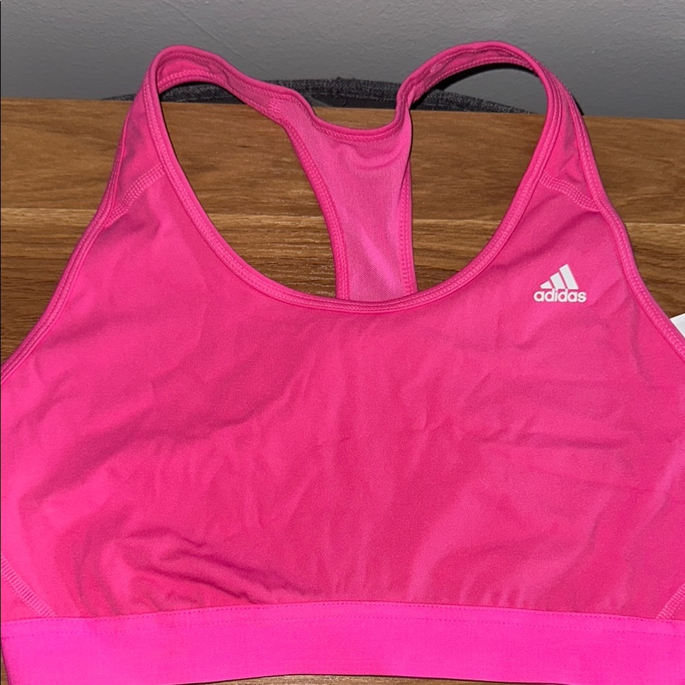 Adidas Pink Sports Bra Intimates & Sleepwear